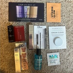 8 luxury & high end makeup trial sizes